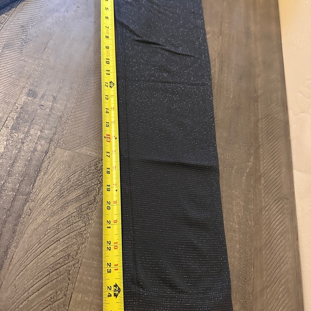Athleta Women Gray Shimmer Leggings High Rise Athletic Yoga Pants - Picture 5 of 6